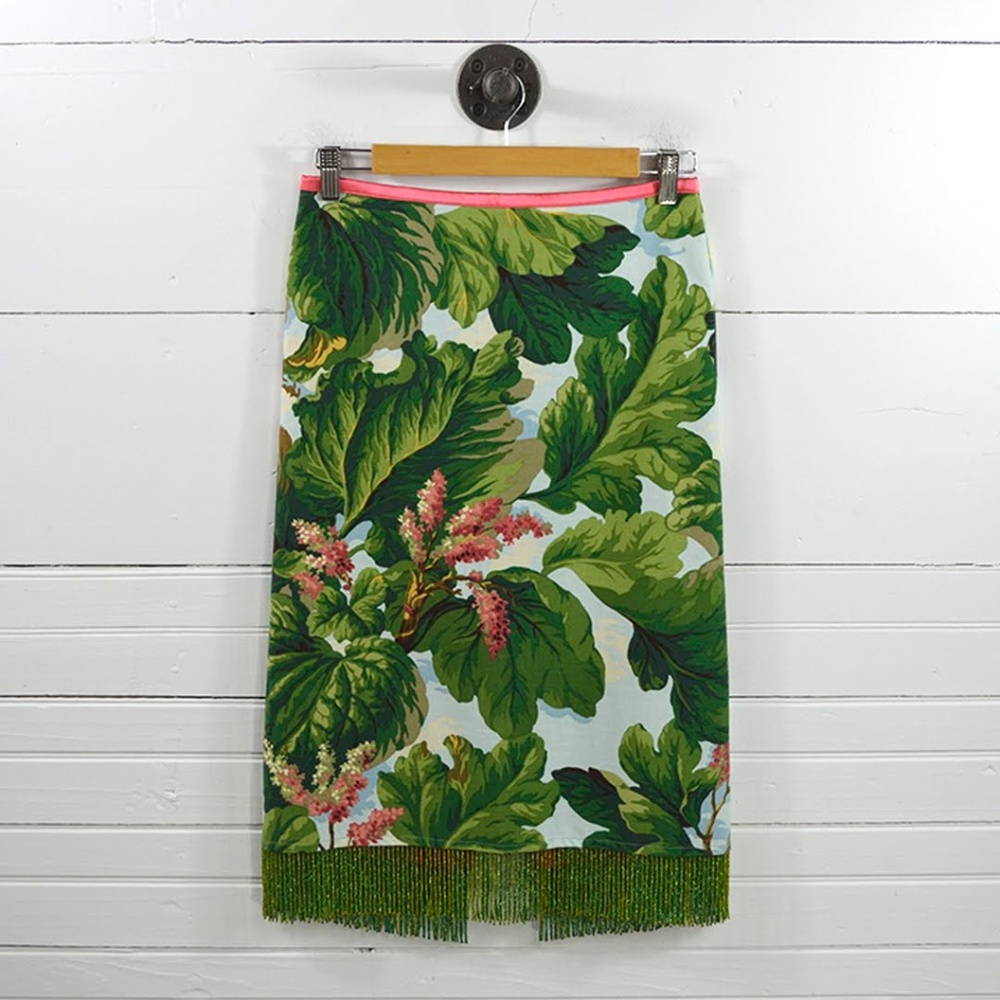 WILLIAM B TROPICAL PRINT SKIRT #180-16